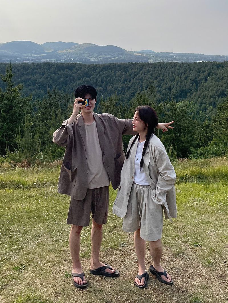 Basic Linen set up blazer jk