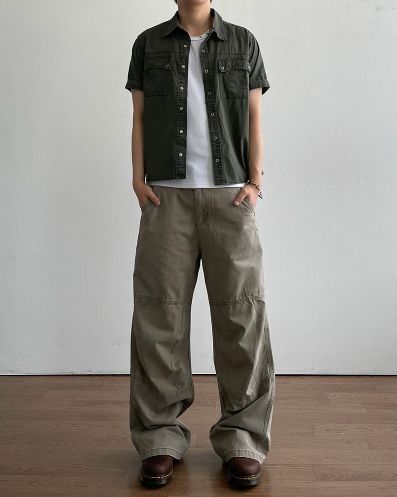 Season Panel Washed Pants