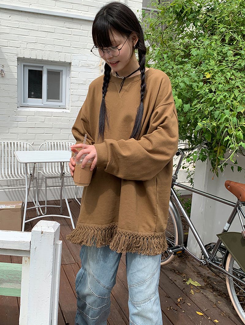 JAZZ THE ORDER(ジャズ ザ オーダー)の「FRINGE TASSEL SWEAT SHIRT (3C)(Tops)」