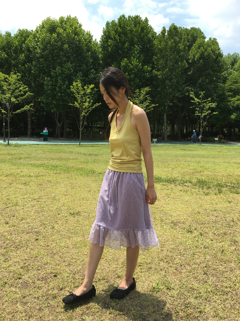 Hayes Bloom Frill Skirt (2color)