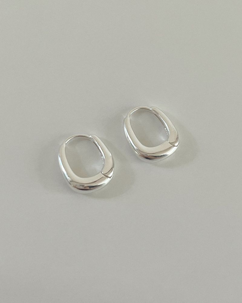 Rosé earring (silver)