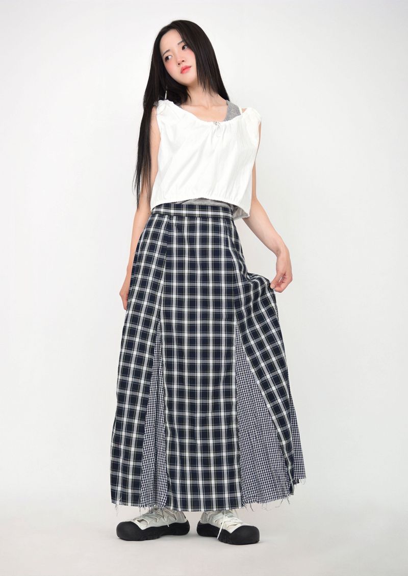 layered banding tank top