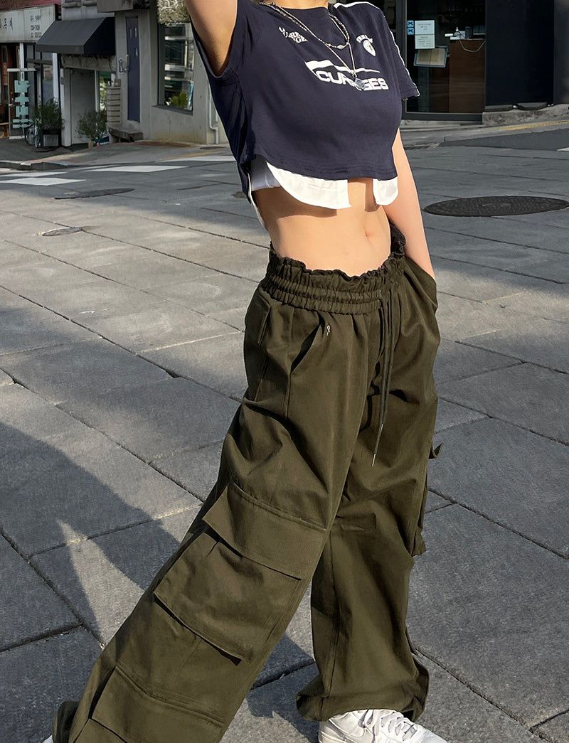 Y2k Sporty Racing Crop Tee