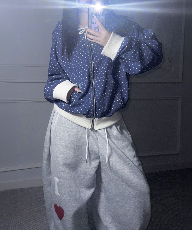 Star Hooded Zip-Up (2colors)