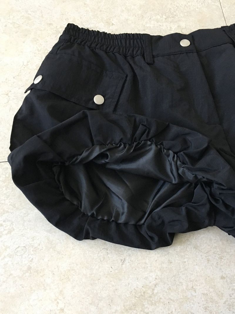 Nylon pumpkin banding shorts