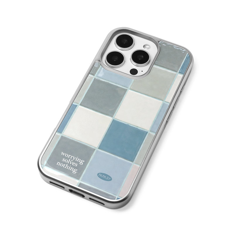 (silver frame) holiday epoxy bumper case (tile 02)