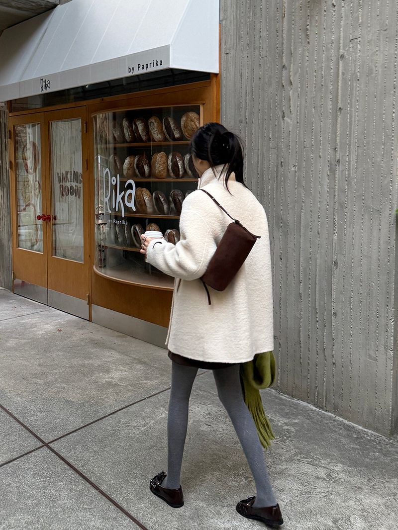 [MADE] KYLIE WOOL ALPACA HANDMADE HALF DOUBLE COAT