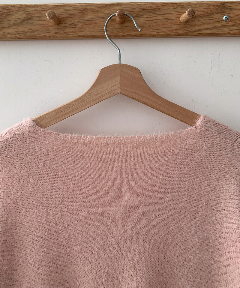 Soft Angora V-neck knitwear