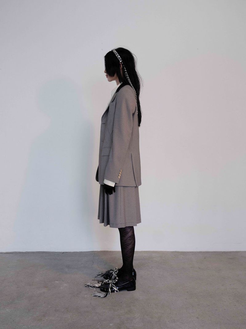 Warm Grey Check Argyle Jacket
