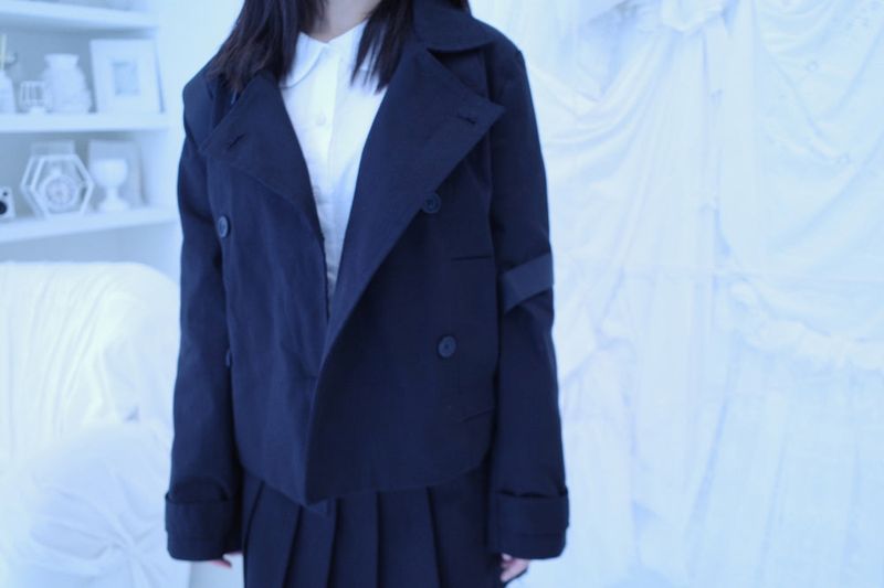 High neck double set up (3color) -Jacket