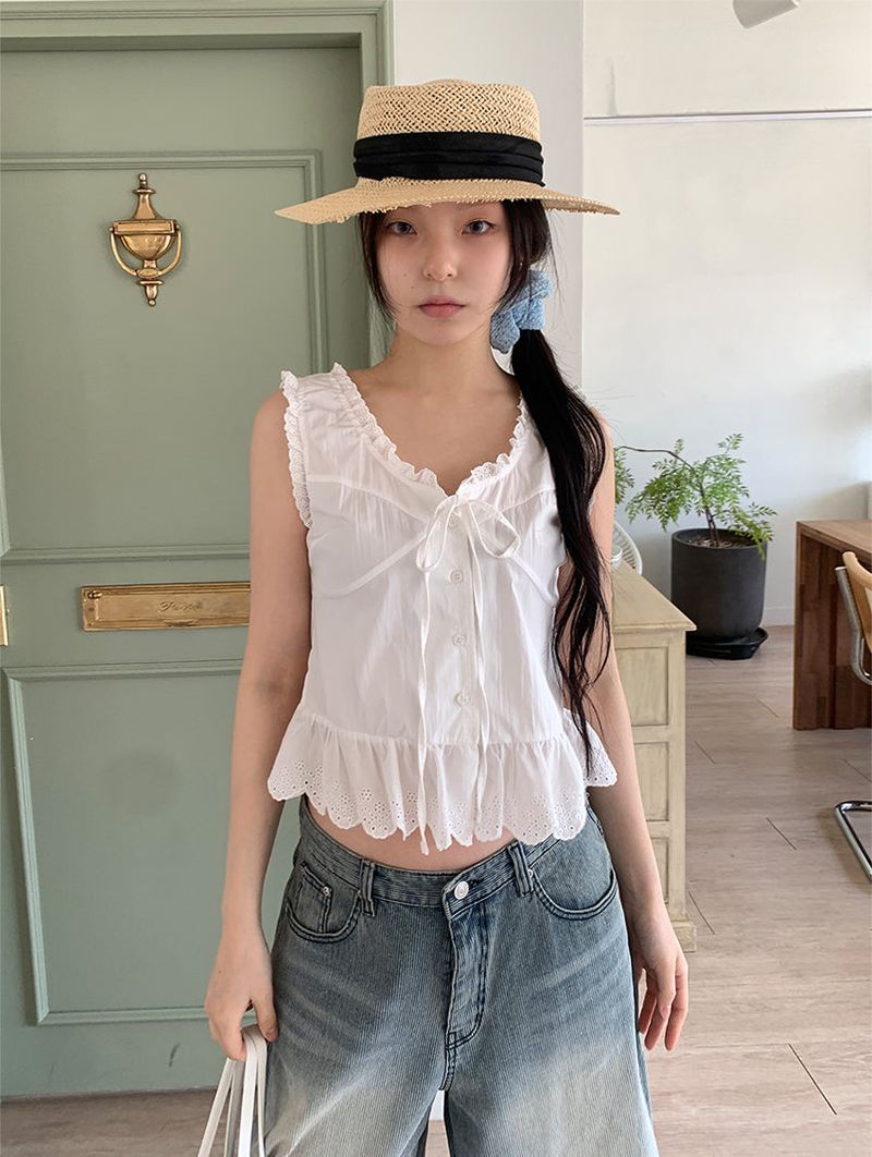 TEXTURE WIDE BERMUDA JEANS