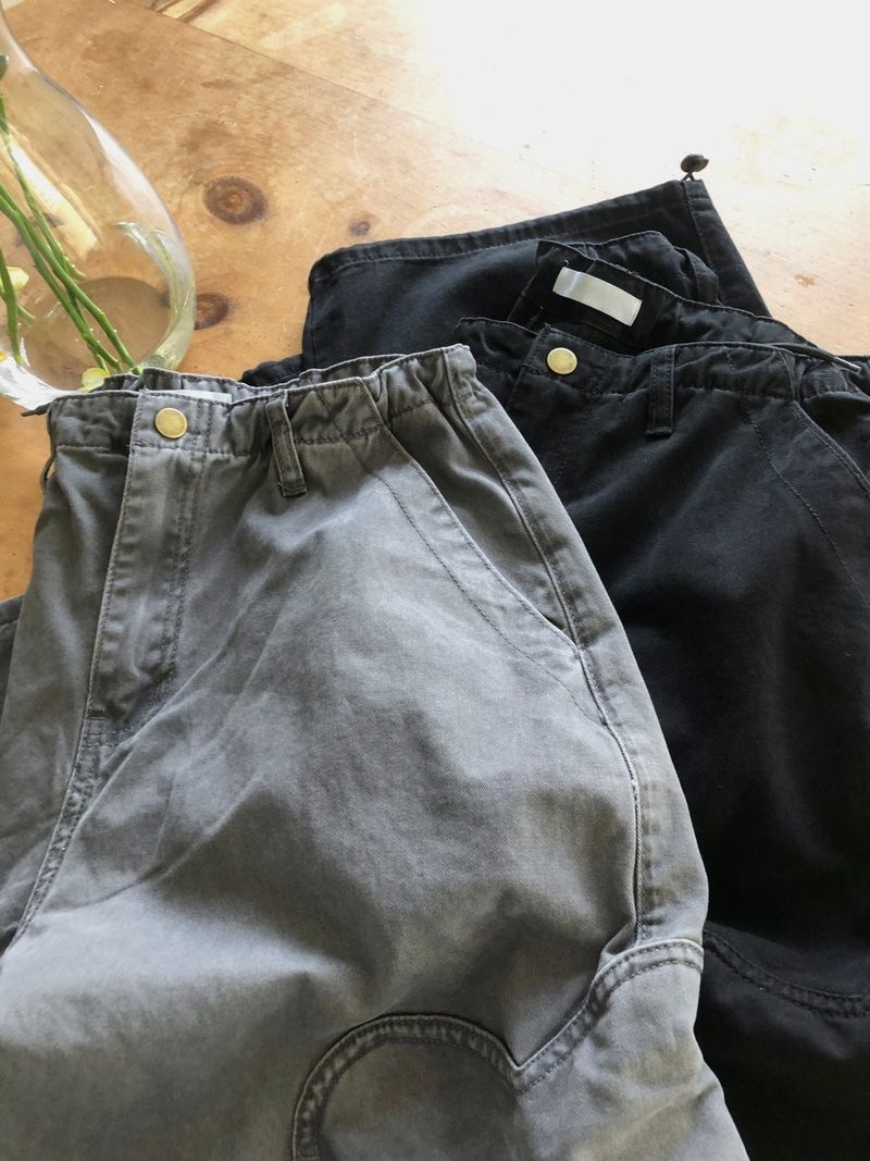 Heart Washed Cargo Pants