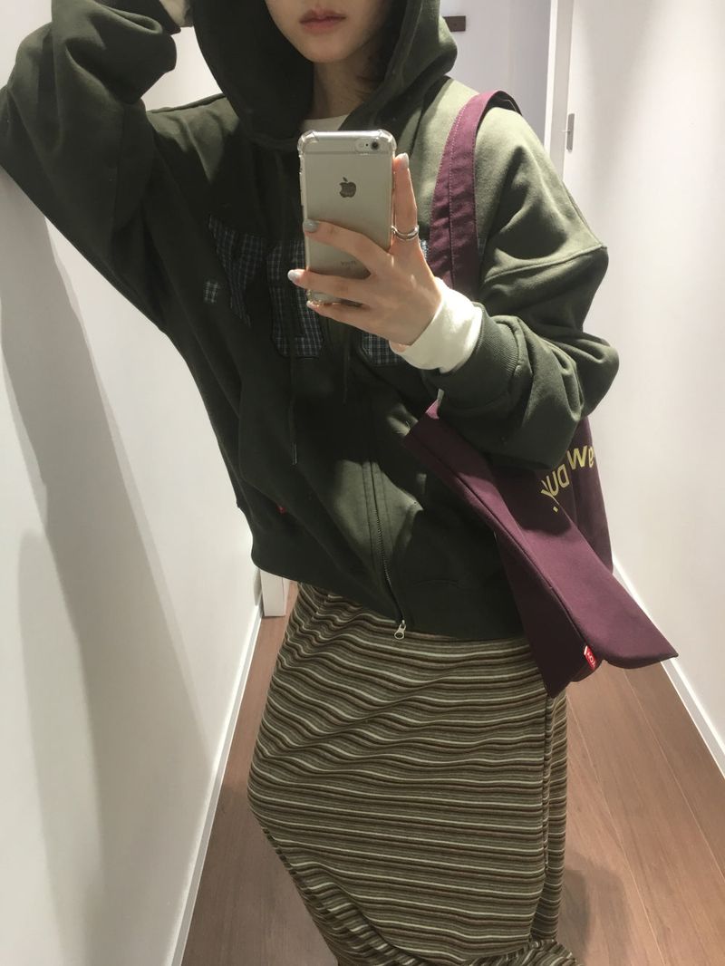 YWD STRIPE SKIRT (2color)