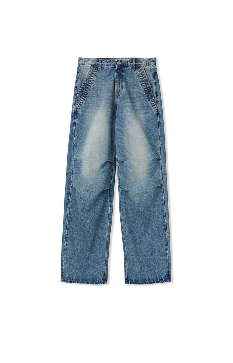 parachute wide denim blue