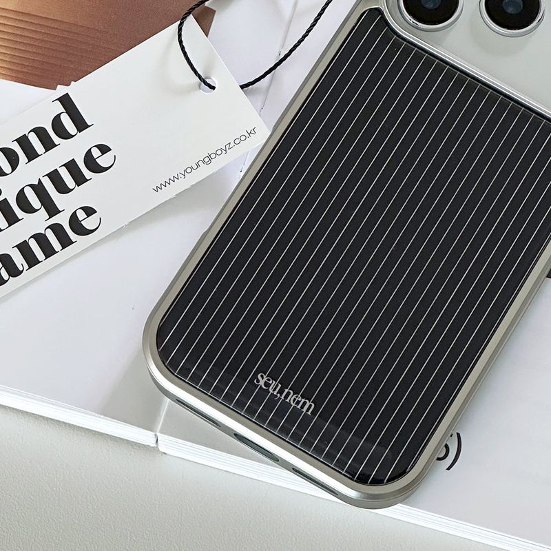 SUN CASE GRAPHIC STRIPE BLACK