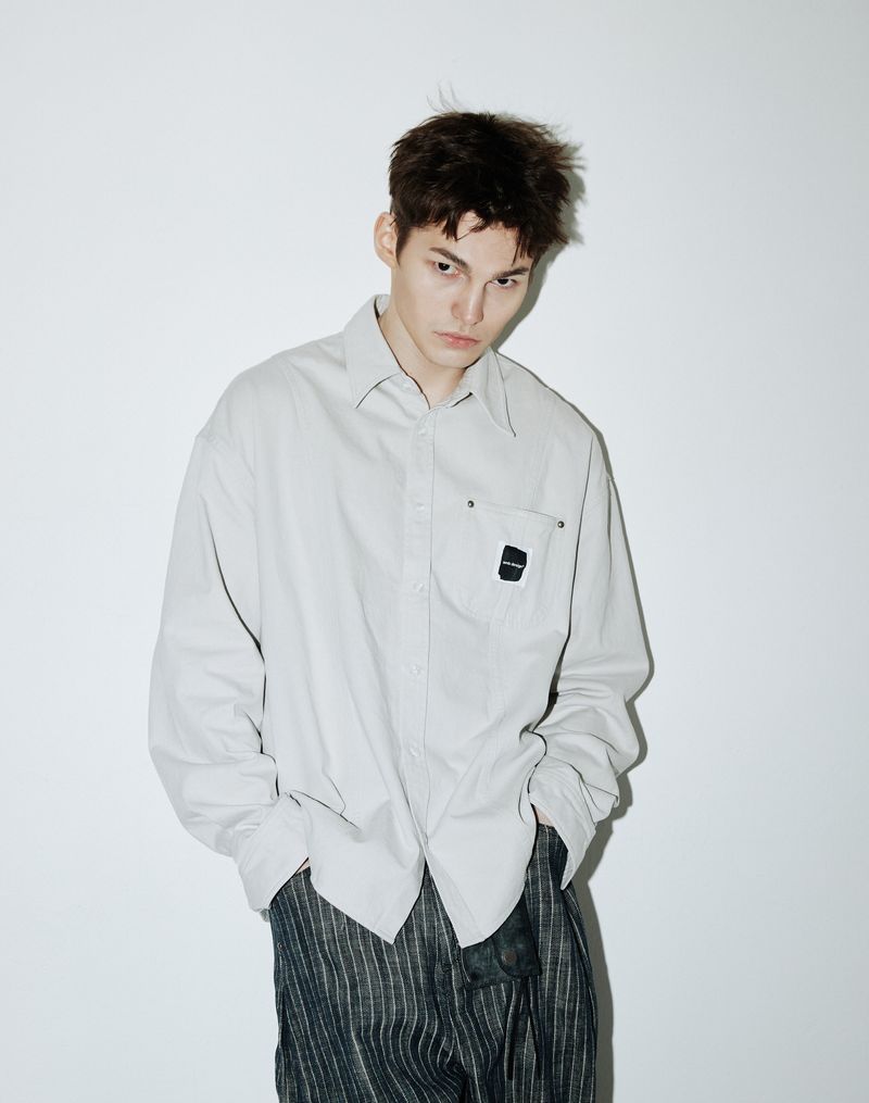 AAMBITION(アアンビション)の「Garment Washed Work Shirts (Lauren-beige)(Tops)」