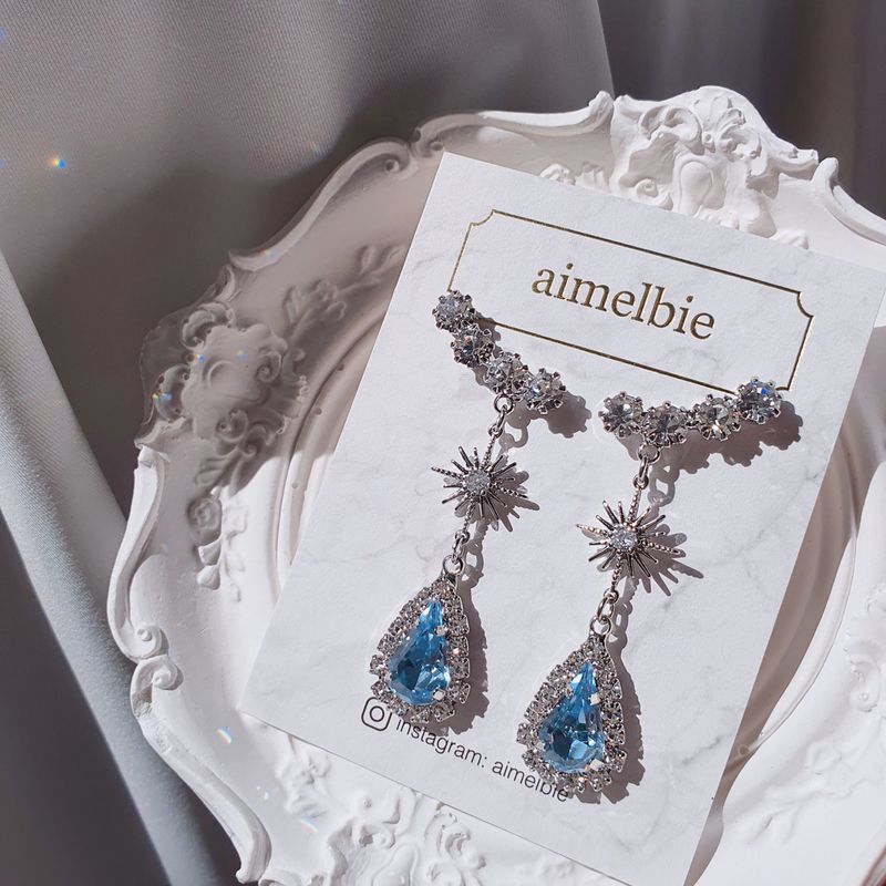 [IVE Liz Earring] Stellar Elf Earring - Light Sapphire