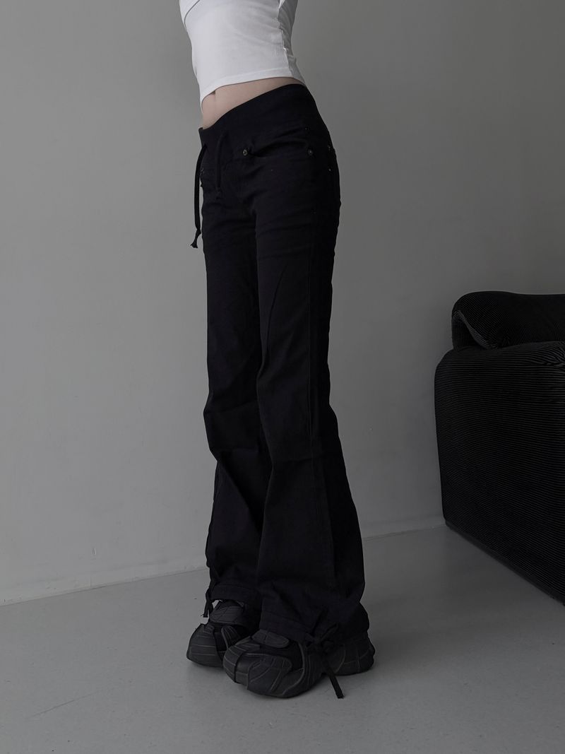 waist banding string pants