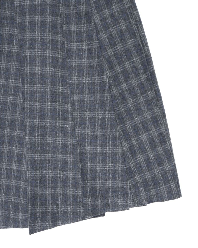  CHECK EYELET SKIRT
