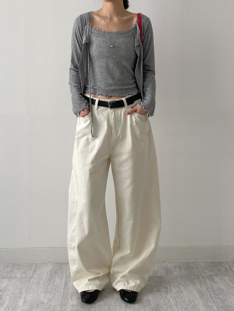 INCHANT ME(インチャントミー)の「382 Curved Balloon Wide Pants(Pants)」