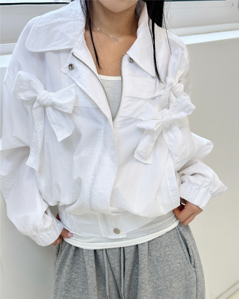 CCORTTI(コルッティ)の「BOW DETAIL WIND JUMPER♥(Jackets/Outerwear)」