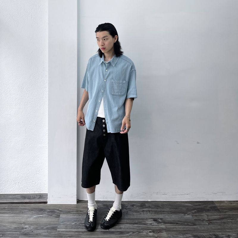Vertical Line Boxy Shirt