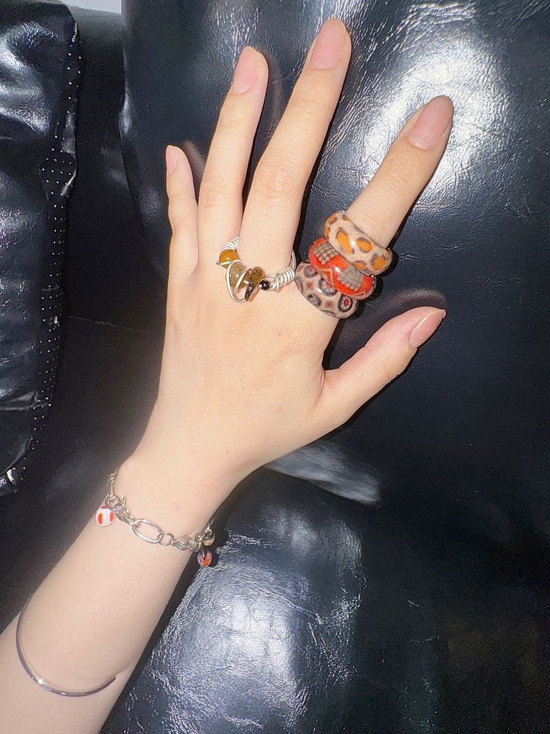 Wood pattern ring (random)