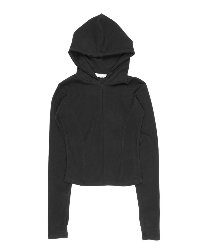  LINE HOOD HALF ZIP-UP