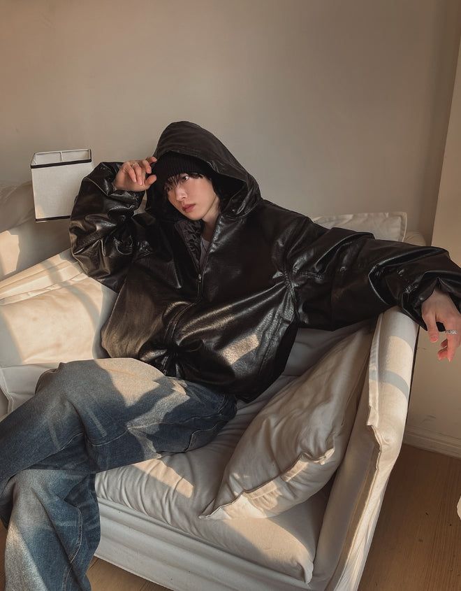 Riot Leather Two Way Bomber Jumper
