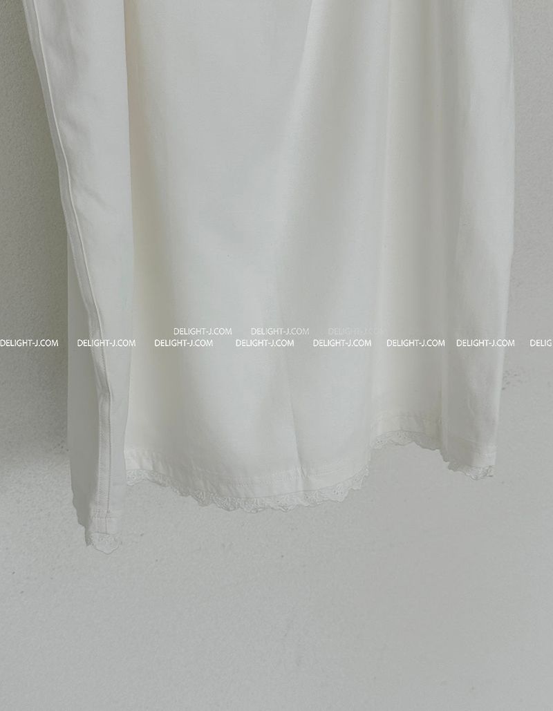 lace string maxi long skirt