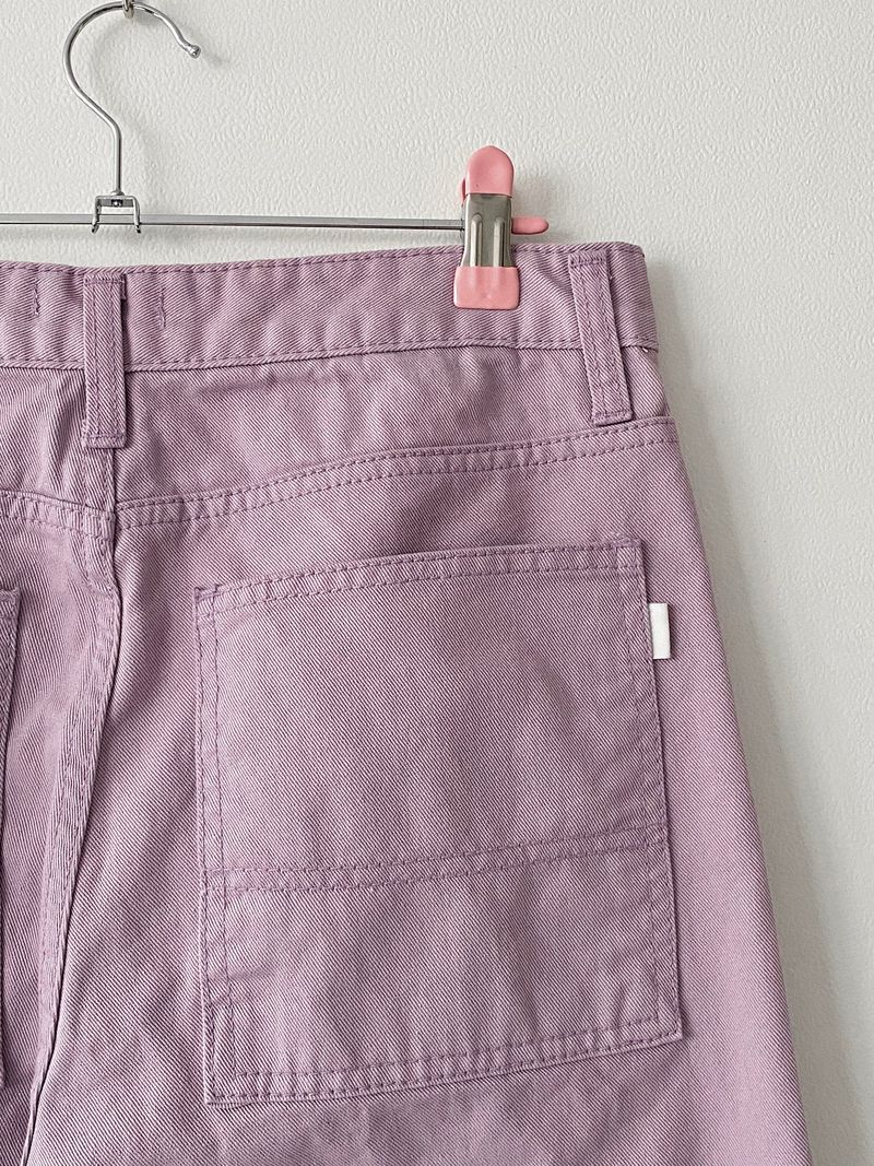 Turbid pink cotton pants