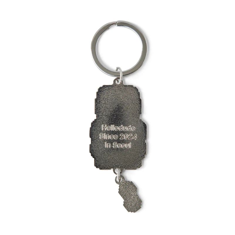 Metal Keyring - Pooping Rabbit