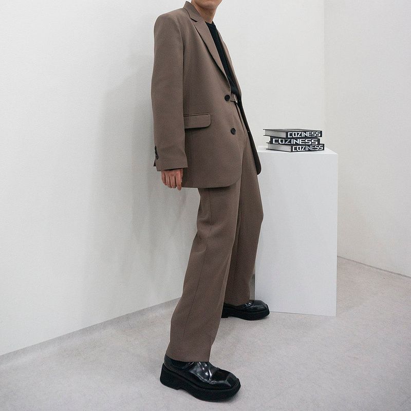 SK Daddy Half Two-Button Jacket (Set Up