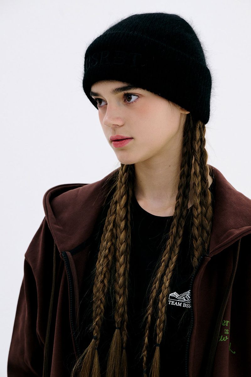 LOGO ANGORA BEANIE