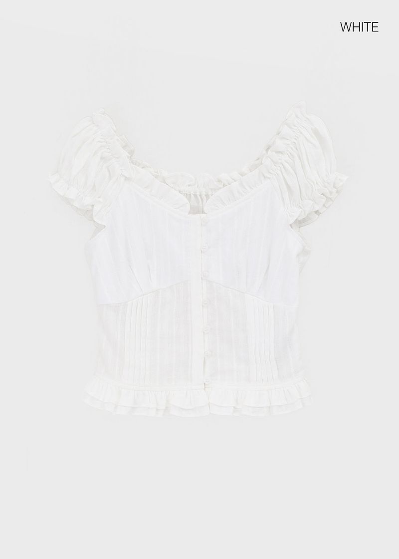 [MADE] Heriki Two-Way Frill Blouse