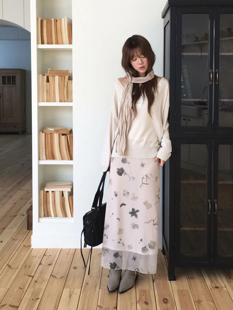 nobiyaka（ノビヤカ）の「オリエンタル ブルーム ロング スカート（スカート）」