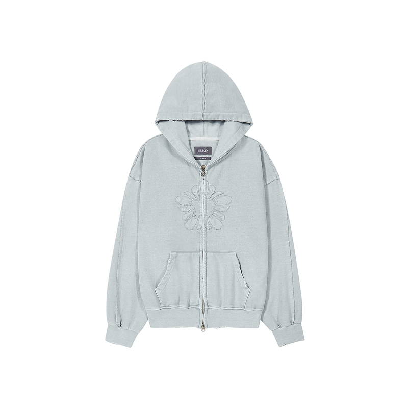 [24SS LSD COLLECTION] MUGUNG Vintage Zip-up Hoodie_Baby Blue