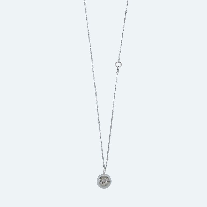 Ball Pendant Necklace_Silver