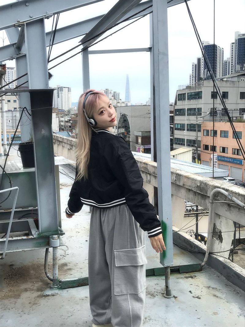 Daily Hip Crop Varsity Jacket