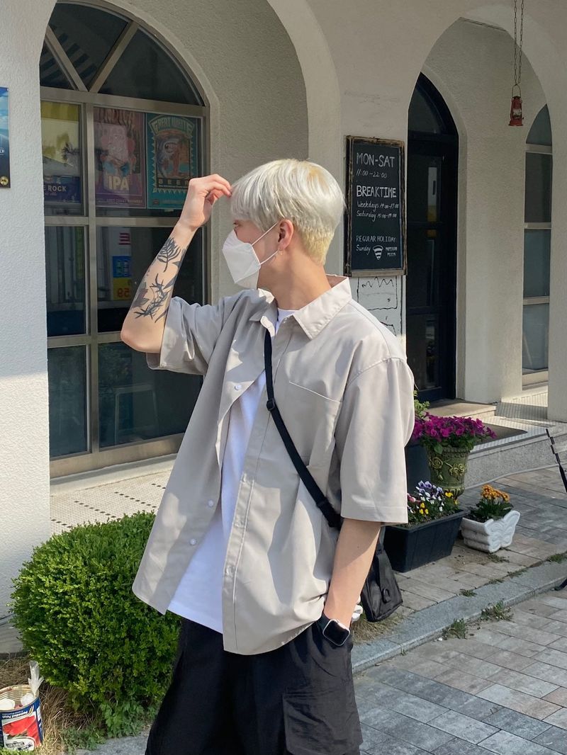 Canvas Basic Short Sleeve Shirt 3C
