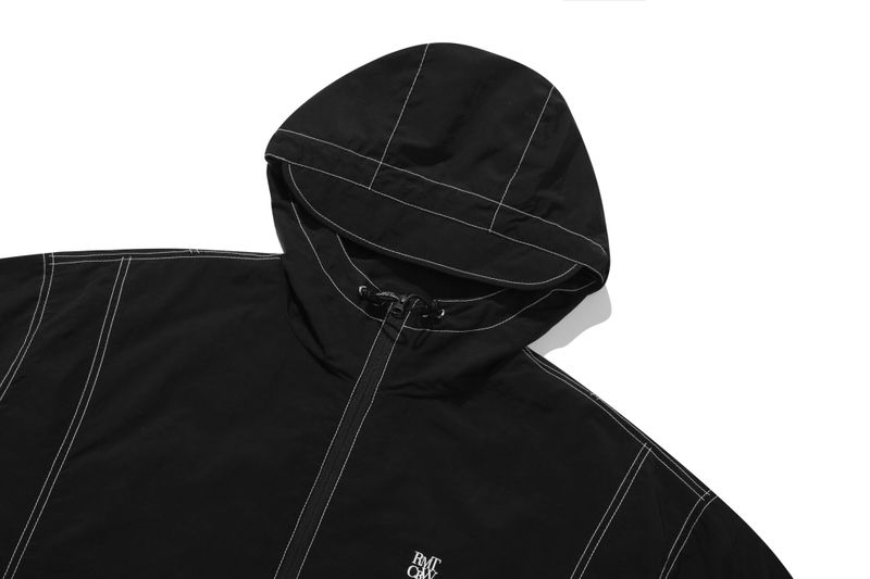 OUT STITCH WIND JACKET_BLACK