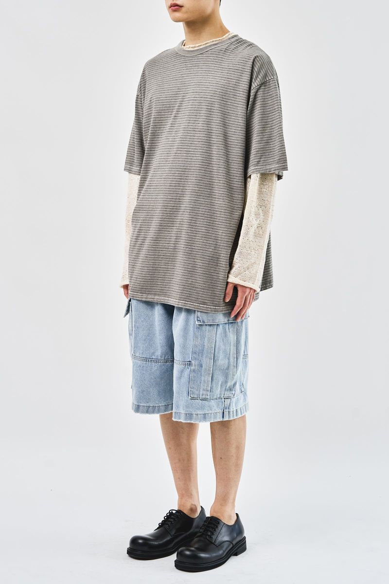 Pace Snap Denim Shorts (2color)