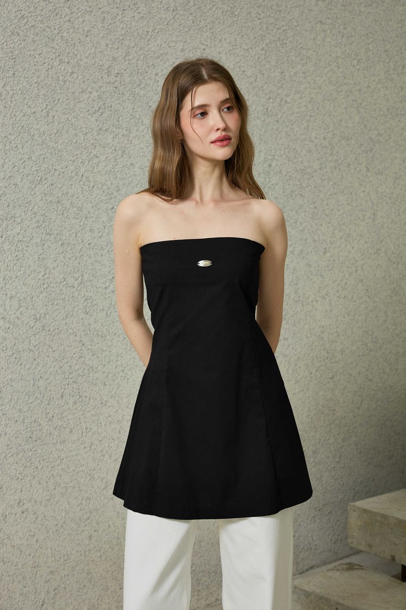KITTEN MINI DRESS / BLACK