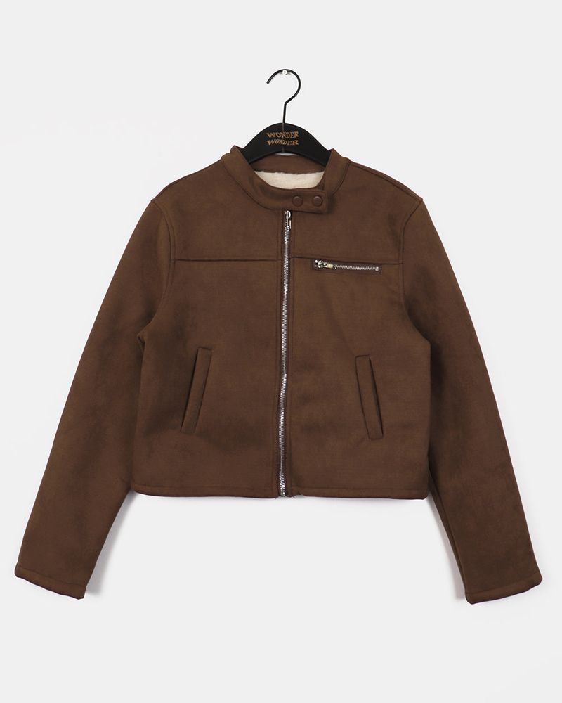 Tecome Suede Fur Mustang Jacket