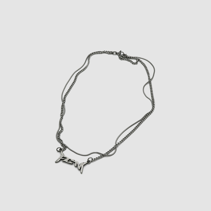 LAYERED LOGO NECKLACE