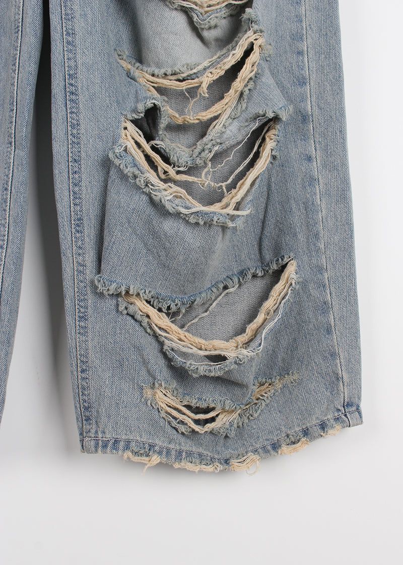 DAMAGE VINTAGE DENIM PANTS