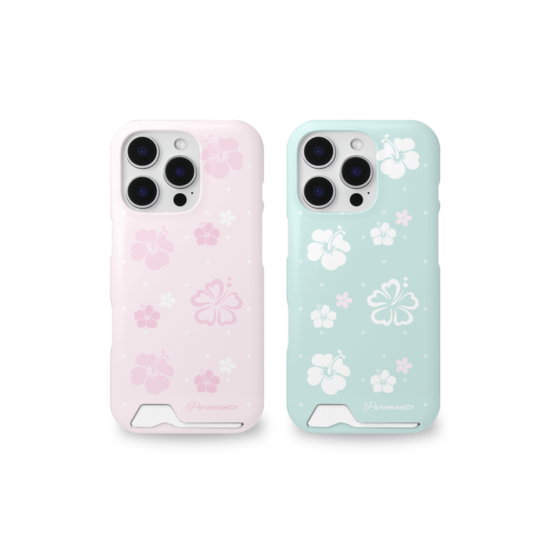 puremanito（ピュアマニト）の「ギャルハイビスカスカードケース（スマホグッズ/小物）」