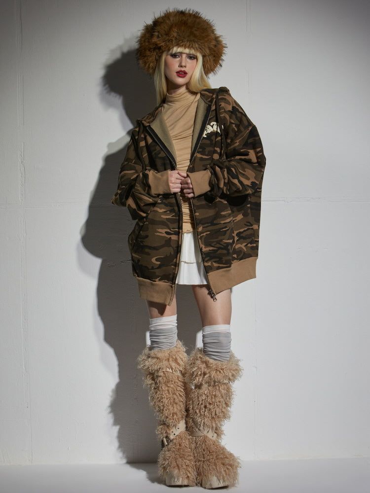 3X HOOD ZIP-UP
