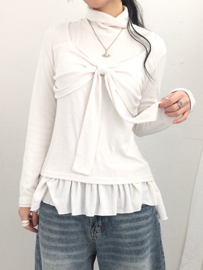 drape ribbon top