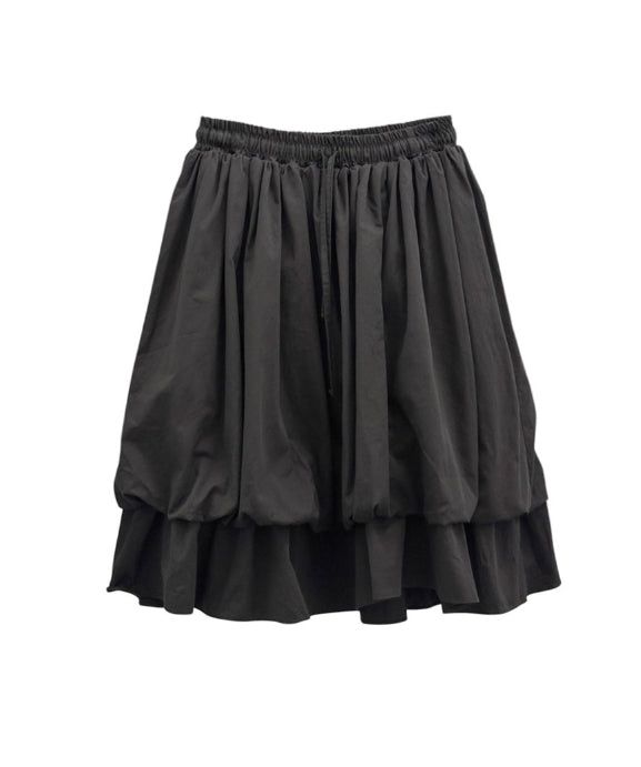 Lilum Balloon Tiered Midi Skirt